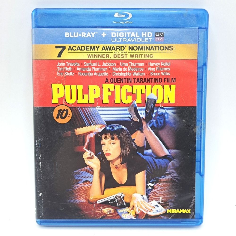 Pulp Fiction Blu Ray Movie Quentin Tarantino HD‎ Digital UV Ultraviolet Miramax